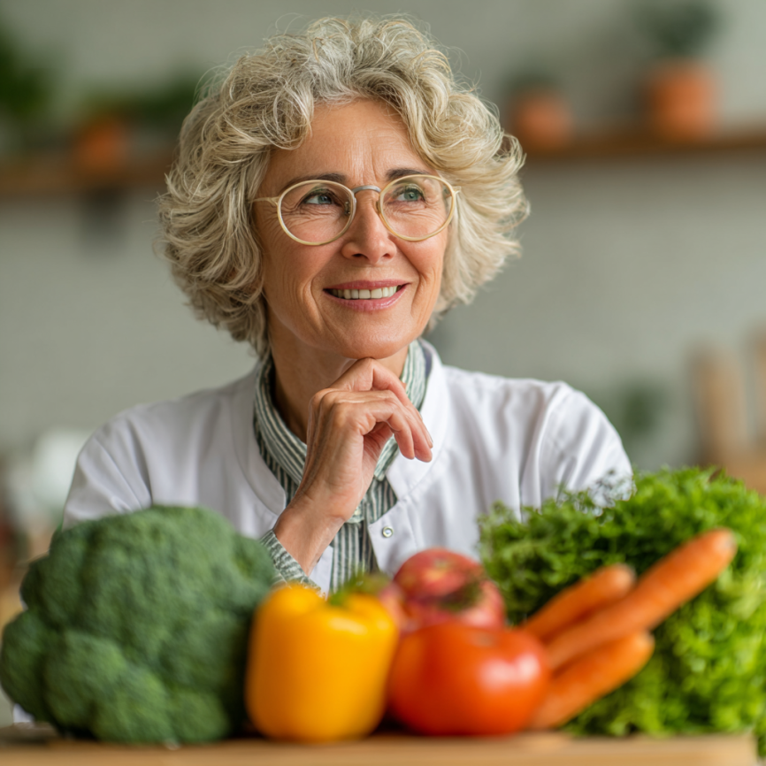 Възрастни хора готвят здравословно